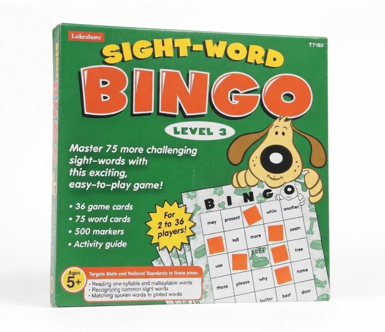 Lakeshore Learning Sight Word Bingo Level 3 Game TT183 Reading Literacy