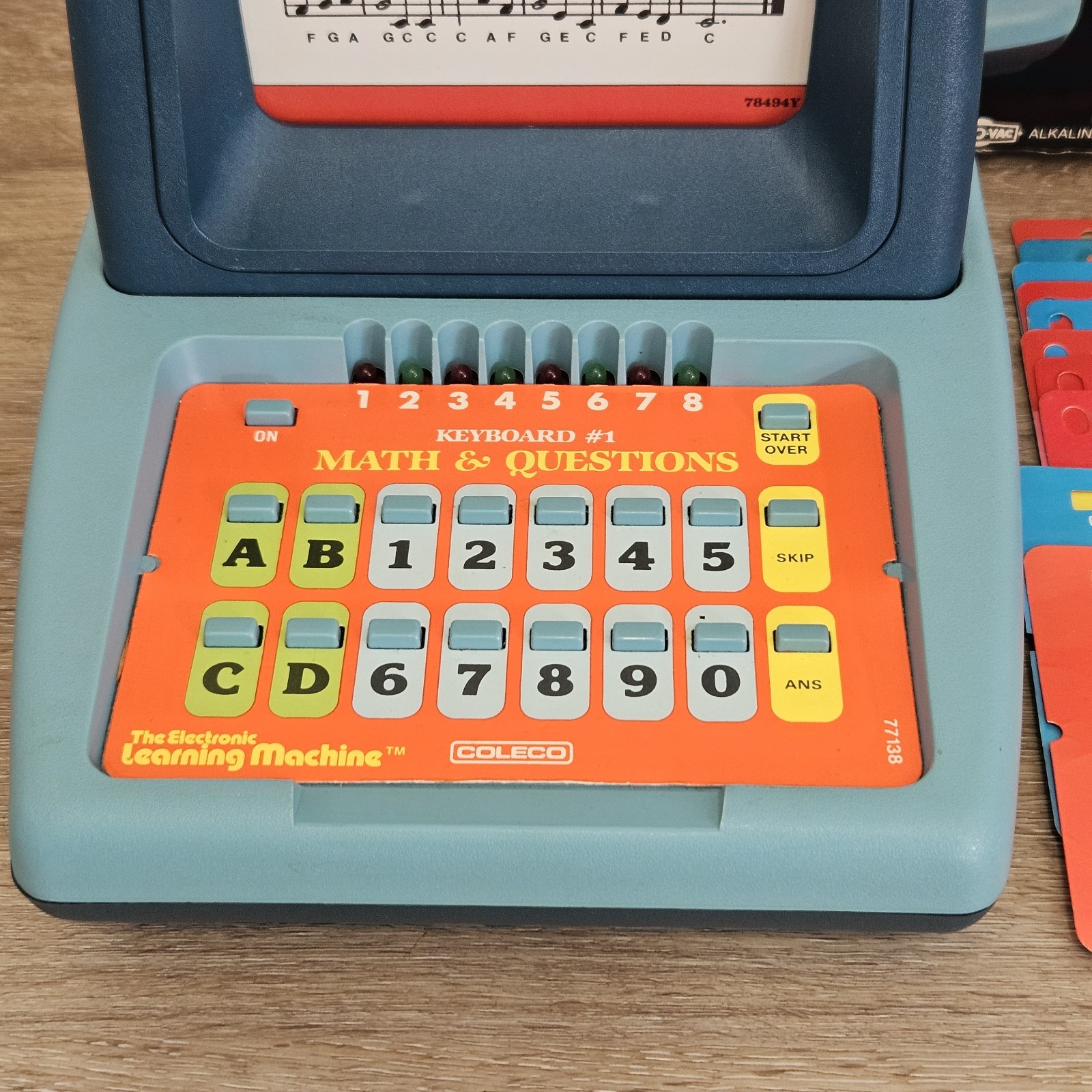 Vintage 1980 Coleco Electronic Learning Machine 2210 TESTED & WORKS