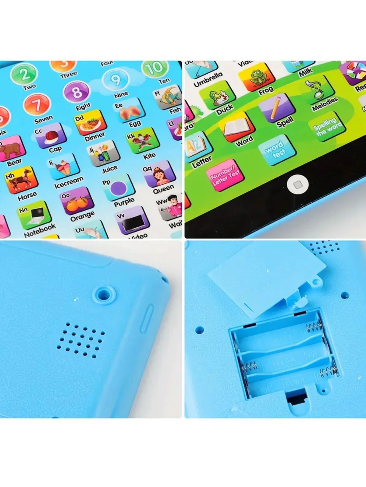 Kids Learning Tablet Toy Interactive Educational Pad with Letters Numbers Words