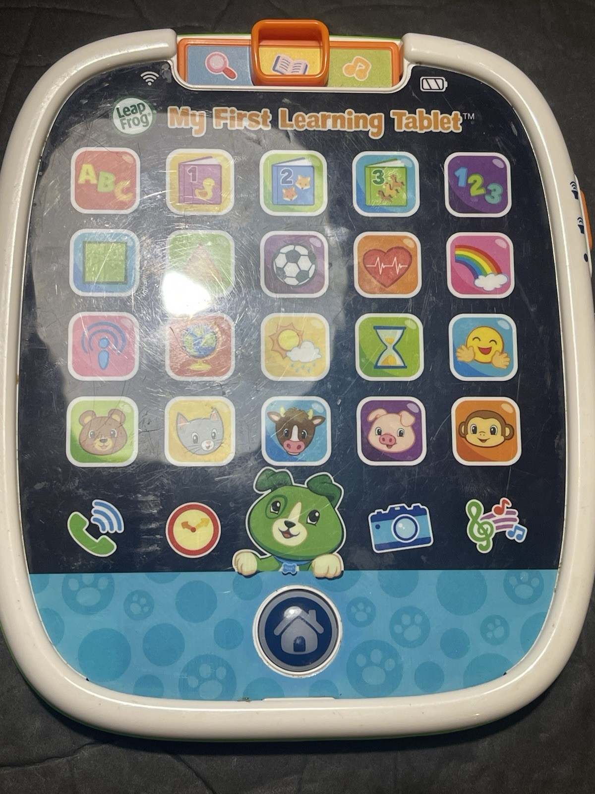 Leap Frog My First Learning Tablet Scout Ages 12M + Numbers Play Music Light Up