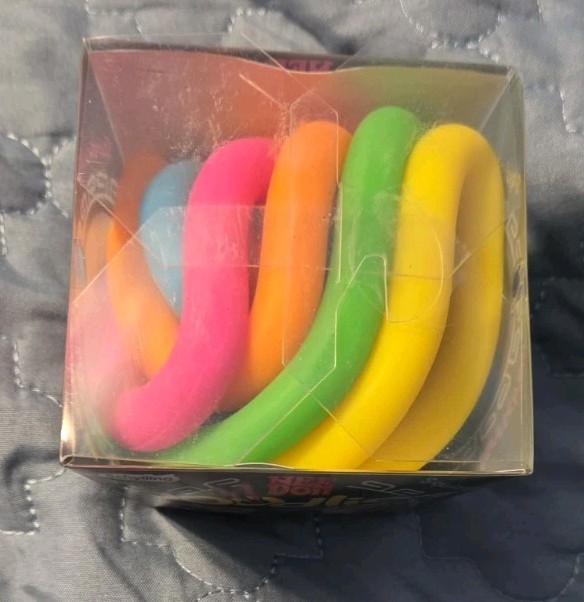 Nee Doh Noodlies Sensory Fidget Toy, 5 Colors, Authentic Schylling HTF Ages 3+