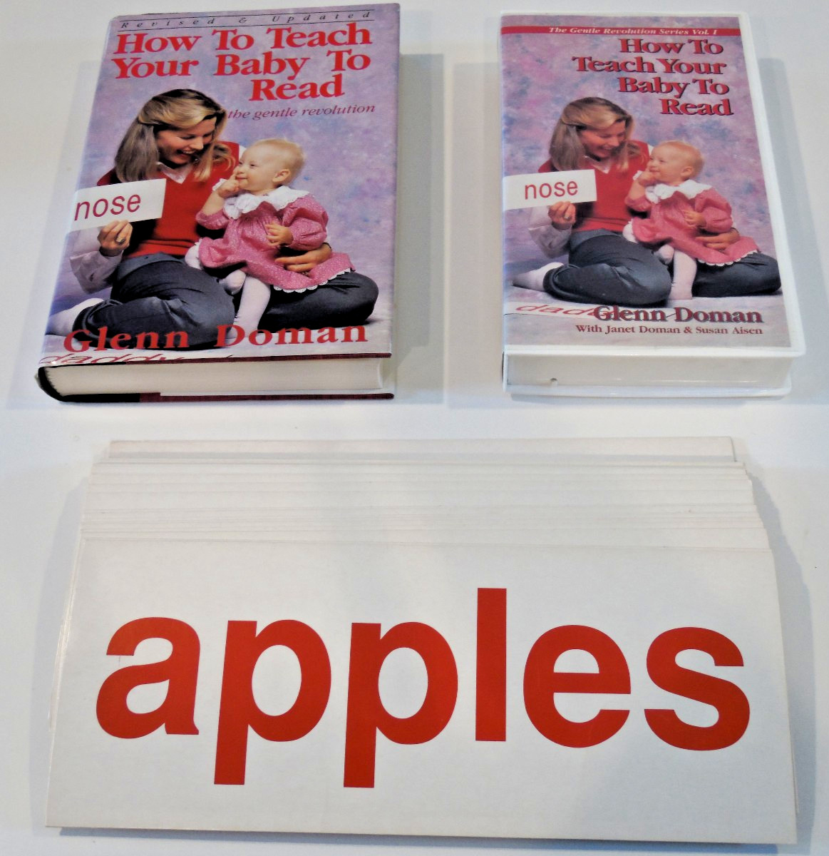 How To Teach Your Baby MATH READING KNOWLEDGE PHYSICALLY Glenn Doman Books Cards