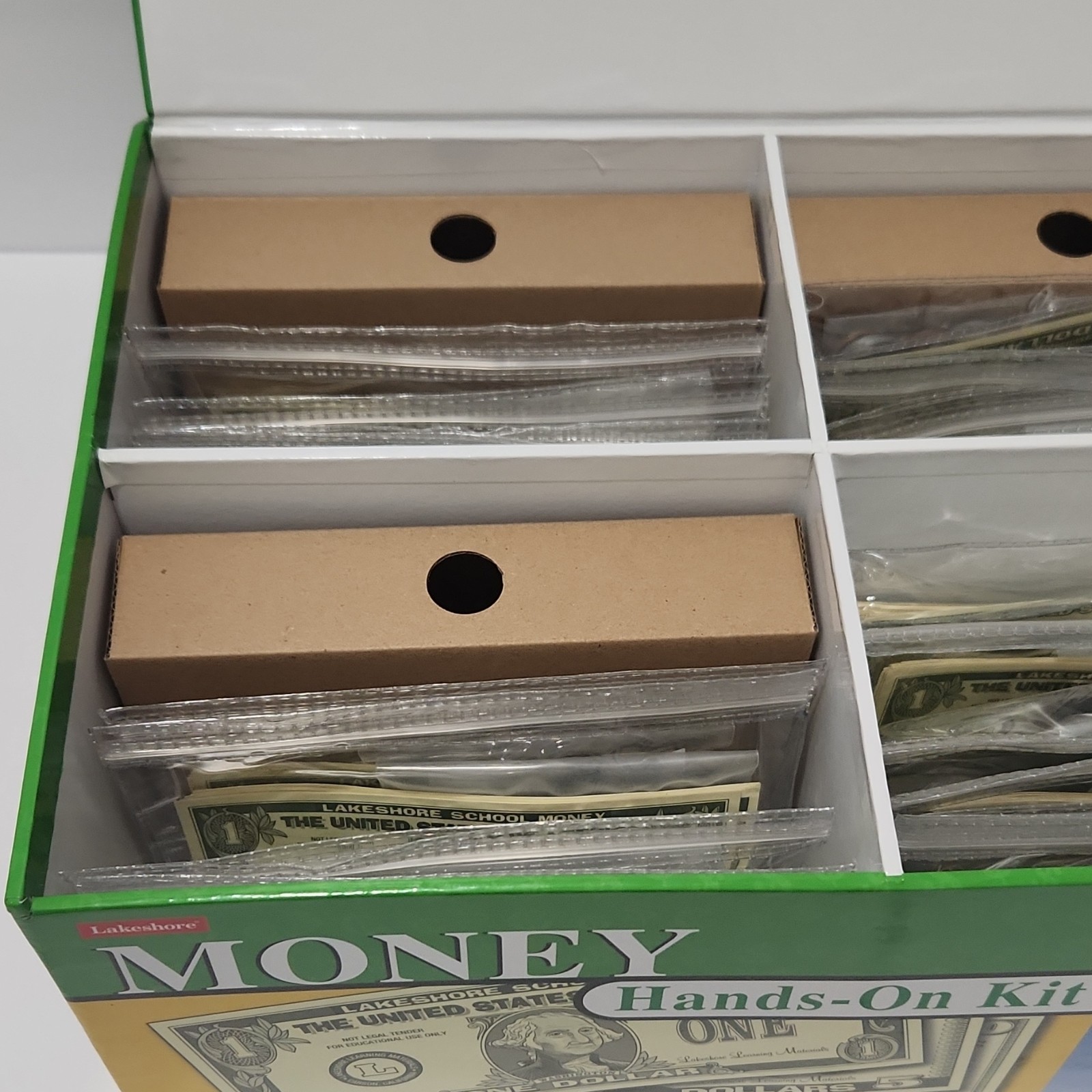 Lakeshore Money Hands-On Kit Play Money Math Set Ages 6+, Multicolor, GG901