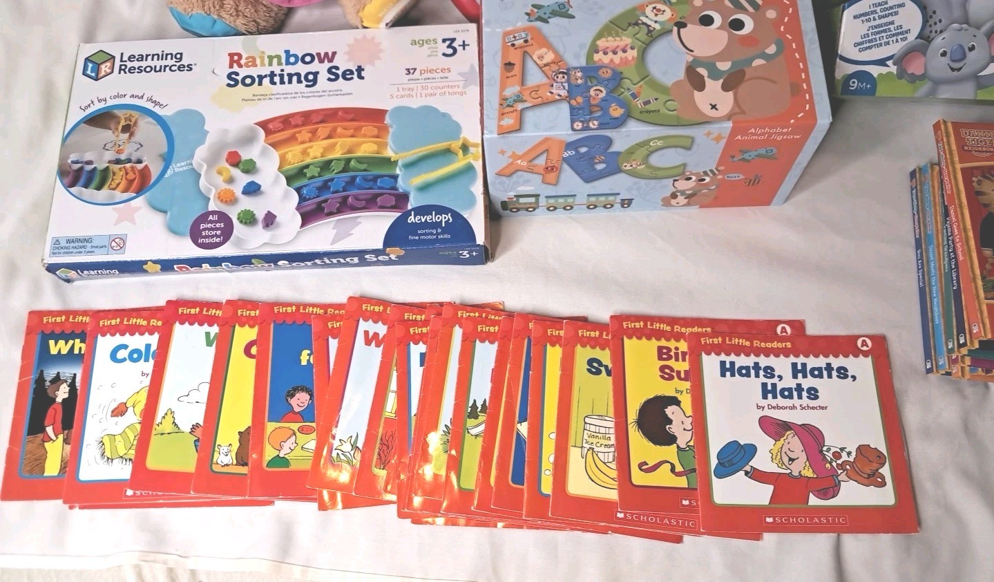 Baby Toddler Learning Toys & Books ABC Phonics Blending Matching Sorting Puzzles