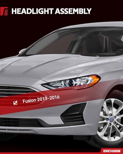 Headlight Assembly, Fit for Fusion 2013 2014 2015 2016, Bumper Headlamp
