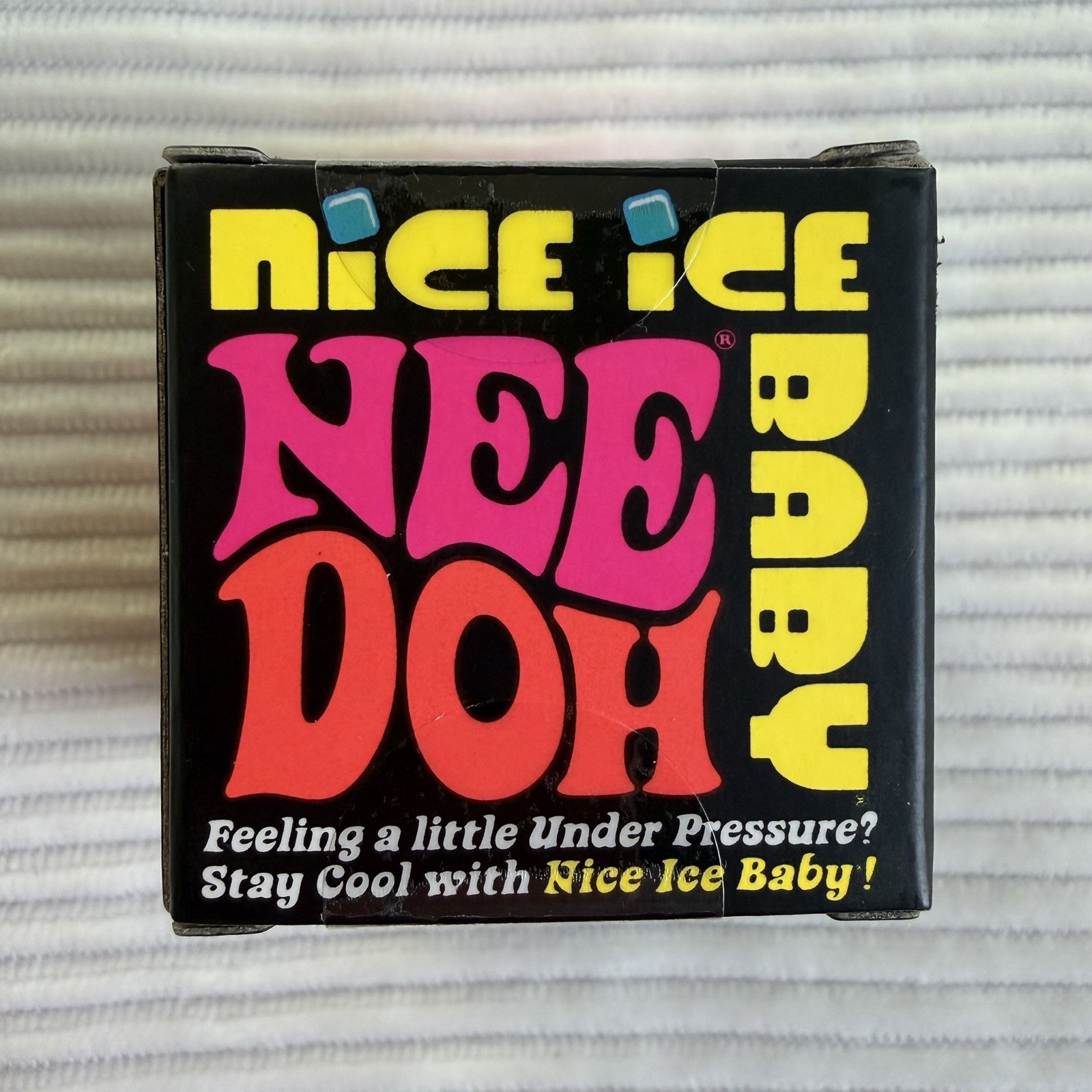 Schylling NeeDoh Nice Ice Baby Super Solid Squish Mini Cube Purple TikTok VIRAL