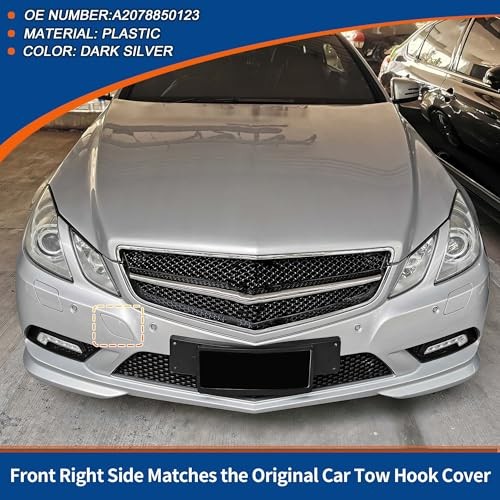Front Right Passenger Side Car Bumper Tow Hook Cover Tow Cover Cap Dark