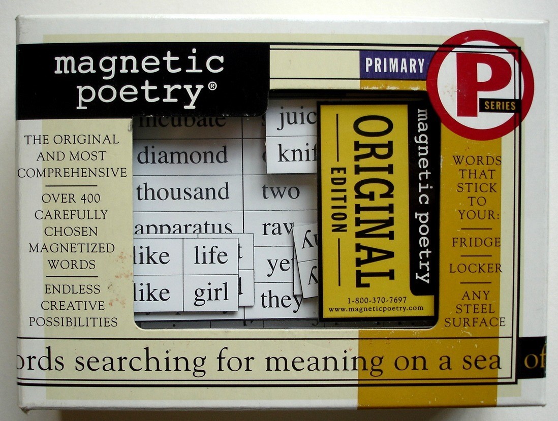 Magnetic Poetry Kit, Original Series 1993, Over 400 Words