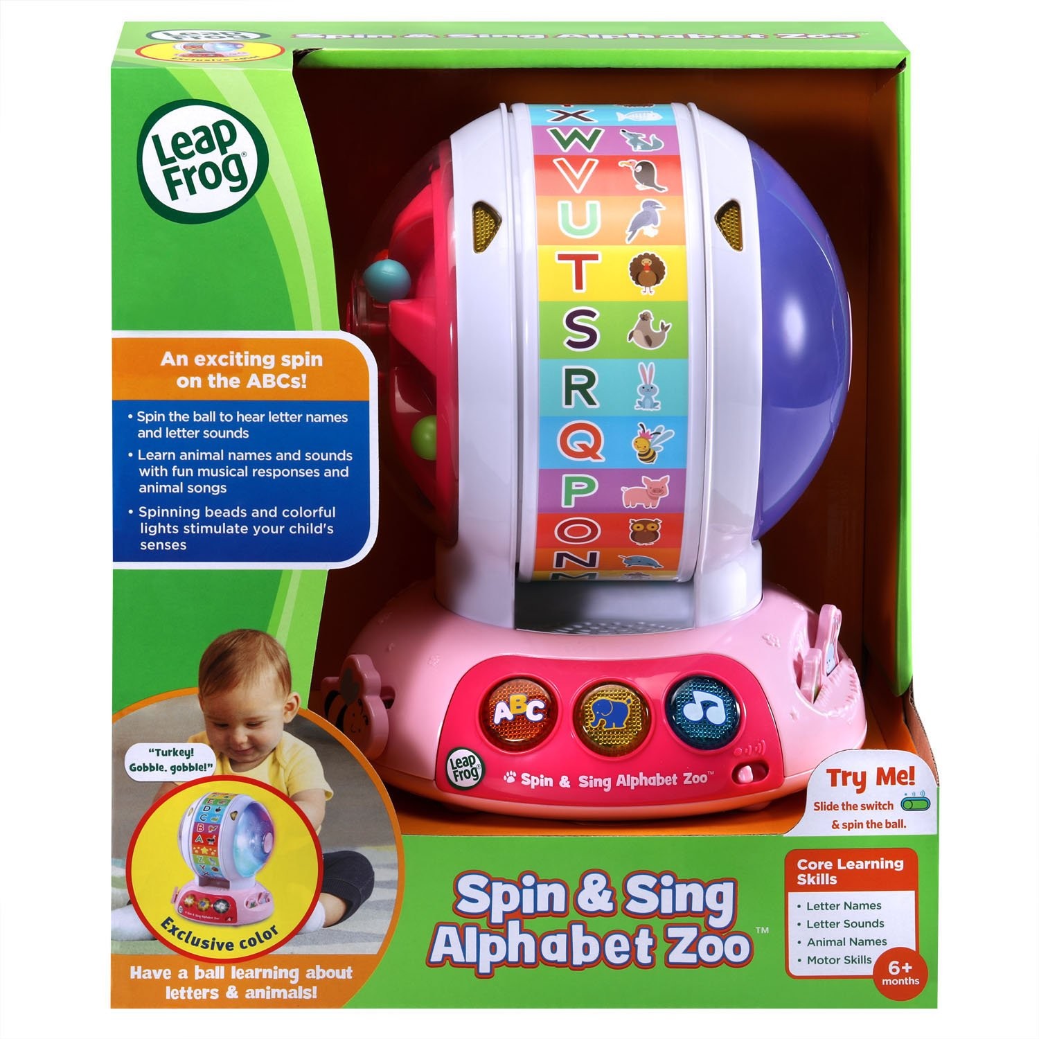 Spin and Sing Alphabet Zoo, Pink