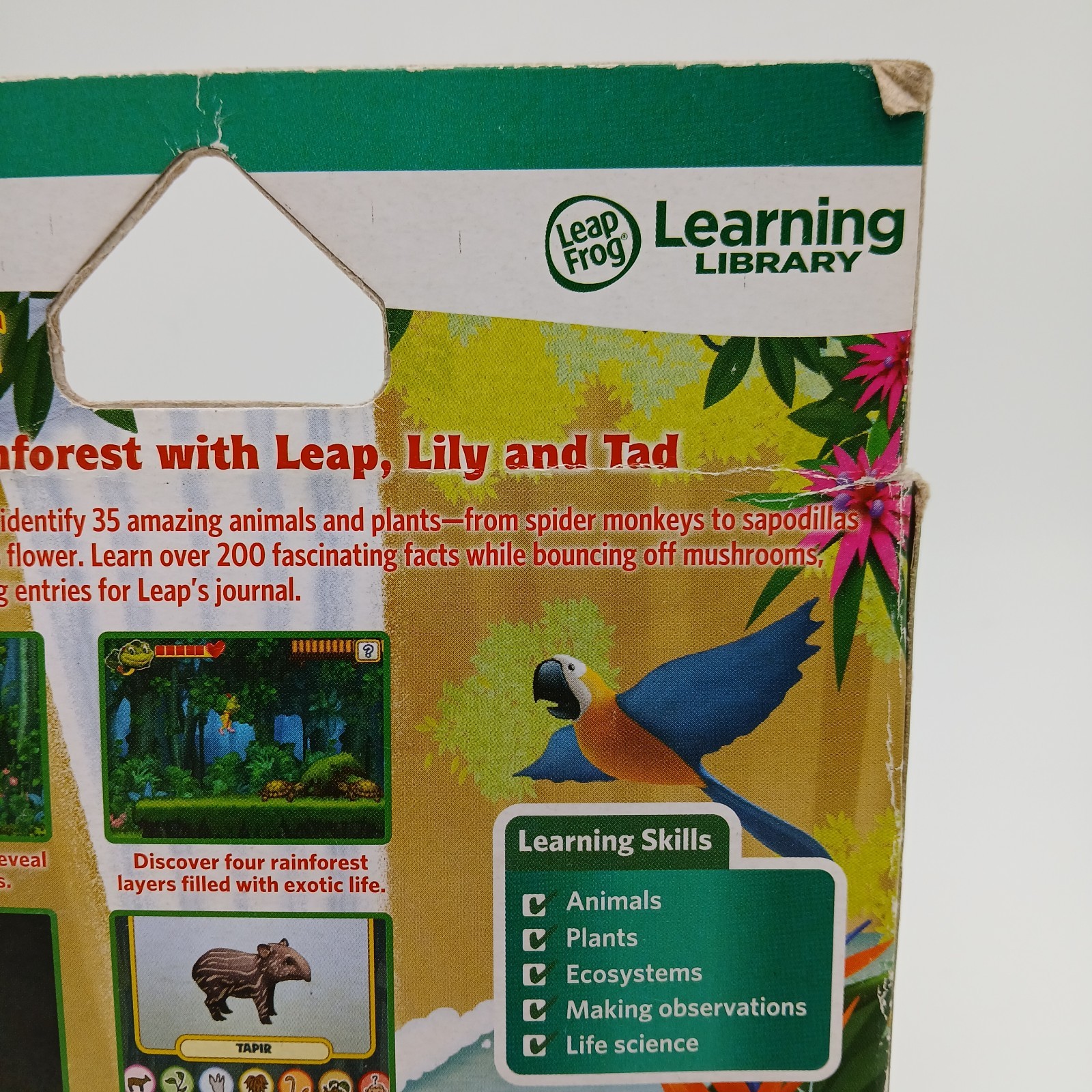 Leap Frog Letter Factory The Rainforest Leap Pad Leapster GS Science Game NOS
