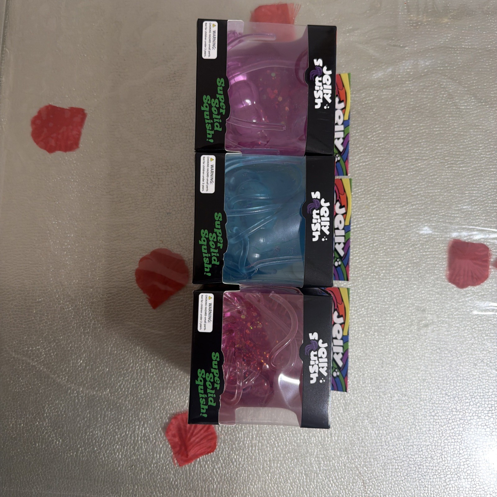 Jelly Squish Jelly Fish – Set of 3 – Pink/Blue/Purple