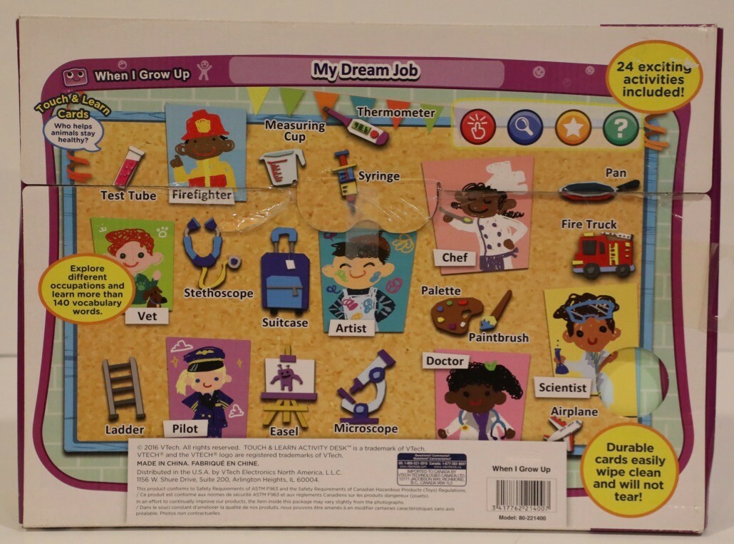 VTech Touch and Learn Activity Desk Deluxe Expansion Pack – When I Grow Up