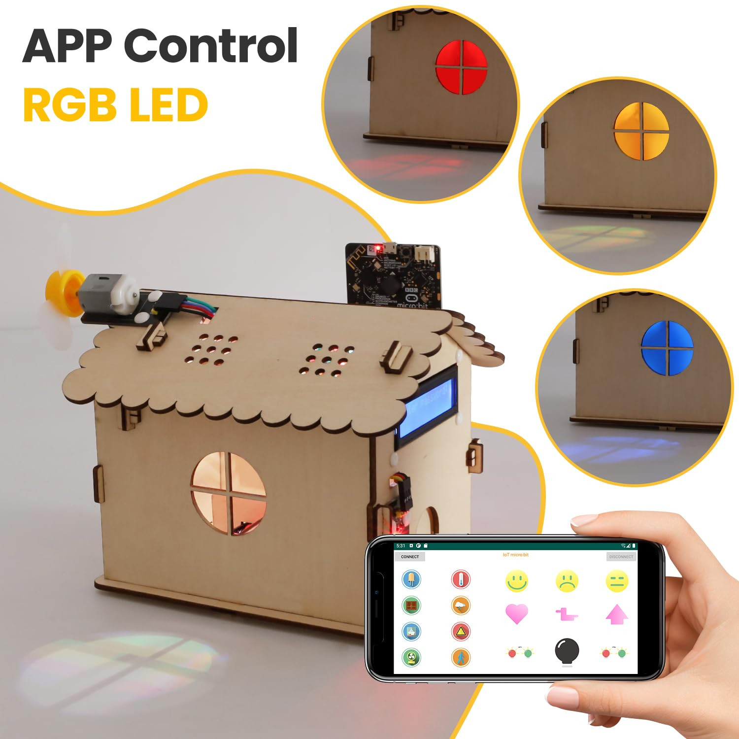 Microbit V2 Smart Home Kit for Coding Projects & Building Fun