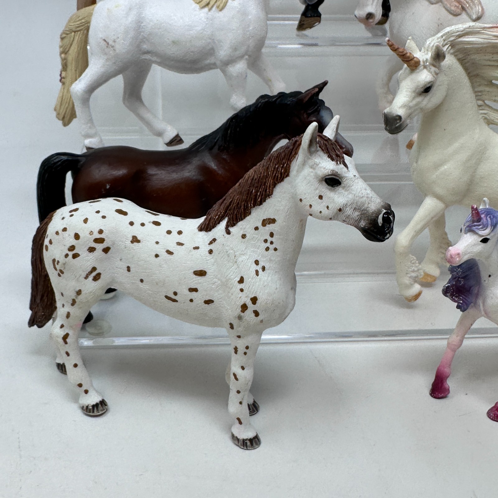 Schleich Horse Figures Lot Unicorn Foal Mare Stallion Pony Figurines Set of 10