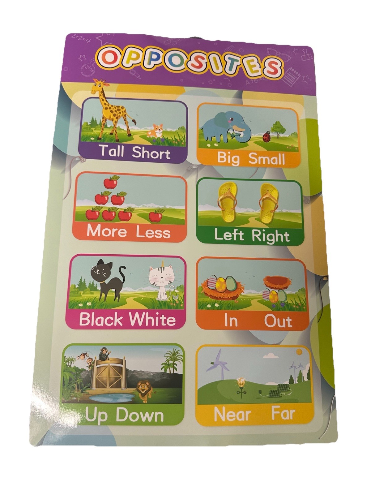 16PCS Educational Preschool Posters Toddlers Kids Perfect for Classroom Teach