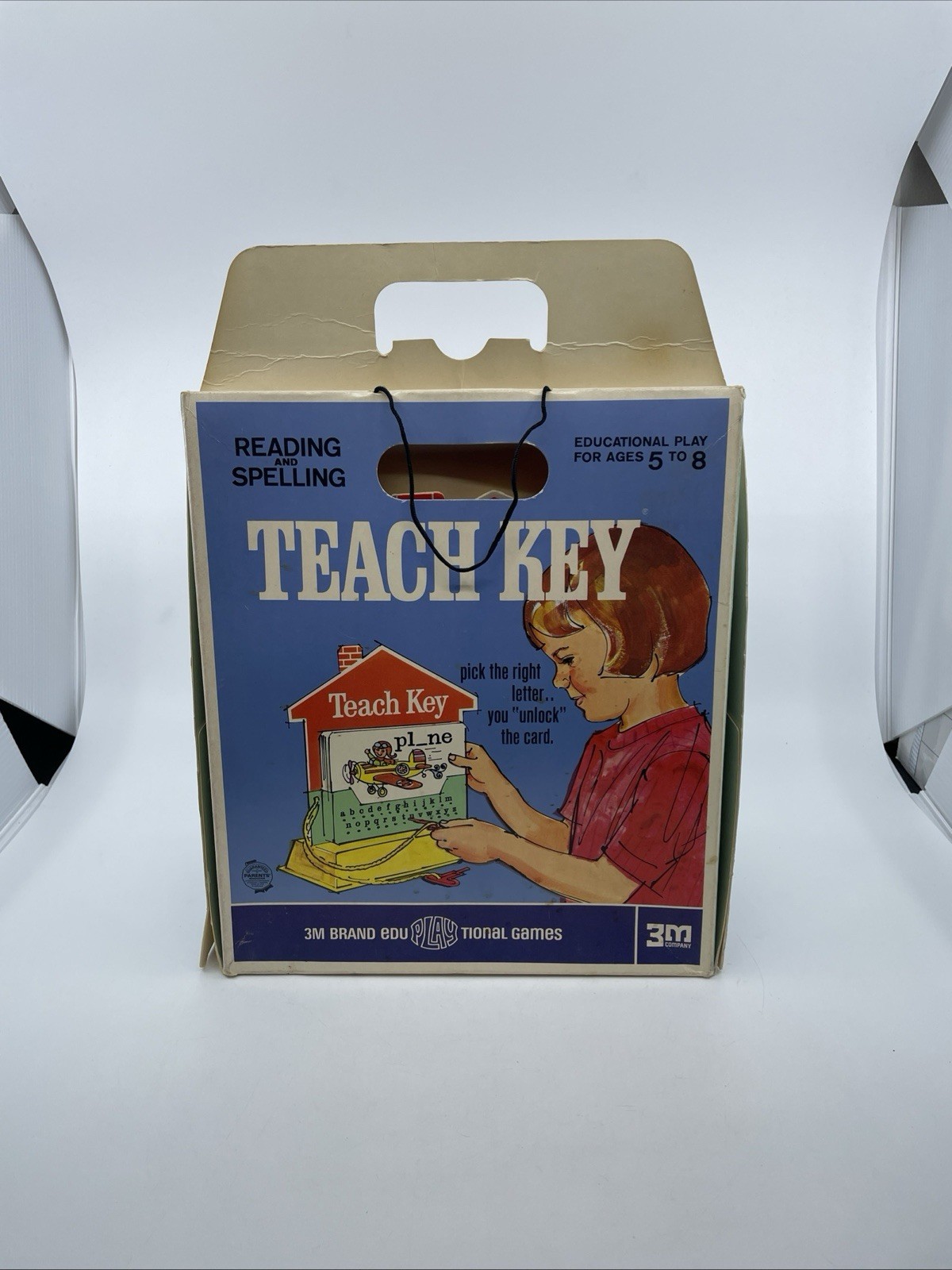 VTG 1967 3M Games TEACH KEY Reading & Spelling Educational Aid Complete 48 Cards