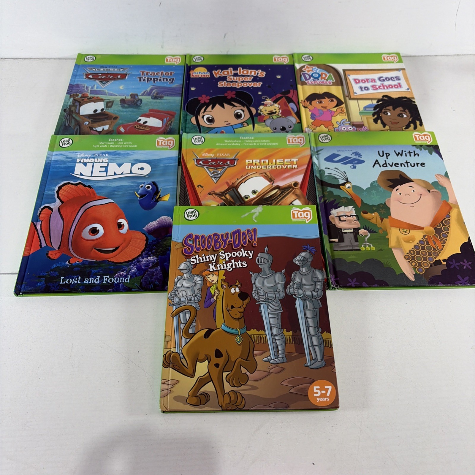 LeapFrog Tag Reader Books, Pen And Case – Good Condition 7 Books