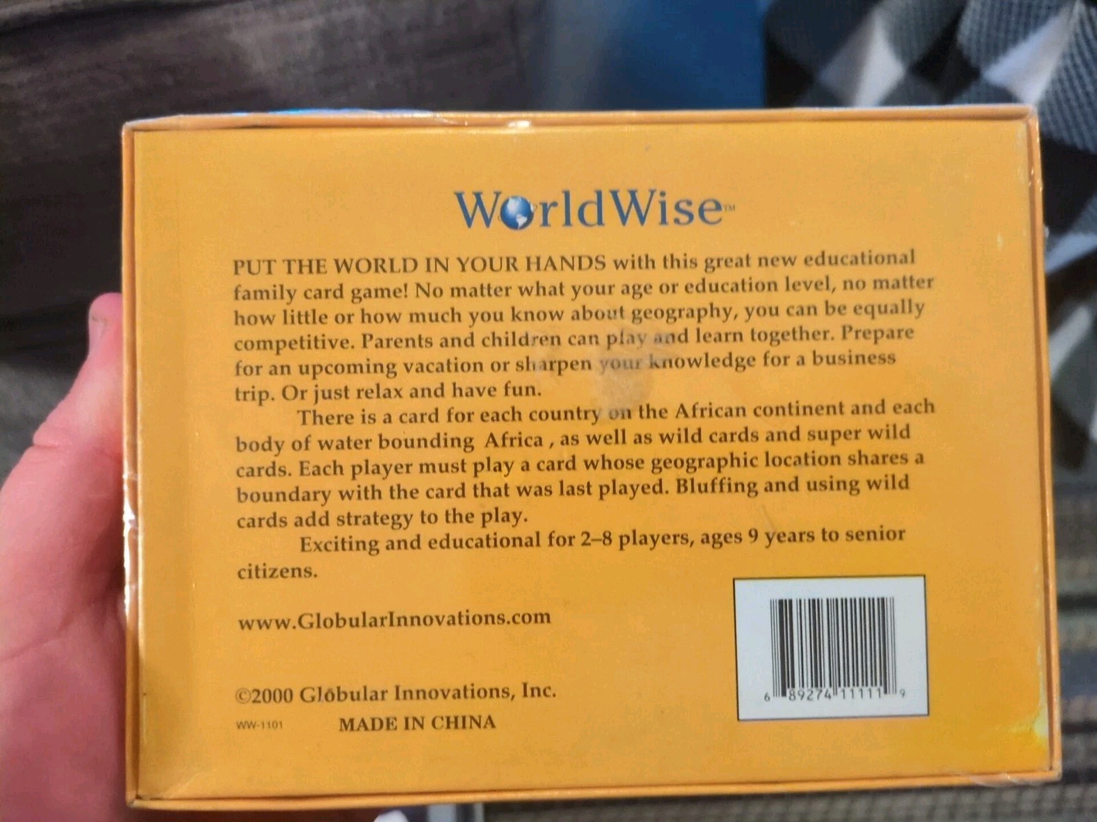 WorldWise Geography Card Game – Africa Edition 2000 Globular Innovations New
