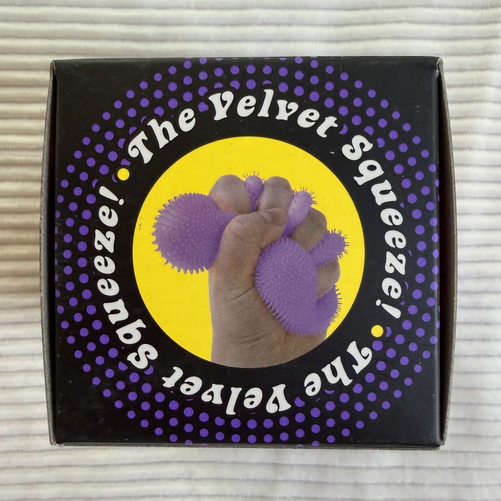 Schylling NeeDoh Fuzz Ball The Velvet Squeeze! Purple Squishy TikTok VIRAL NIB