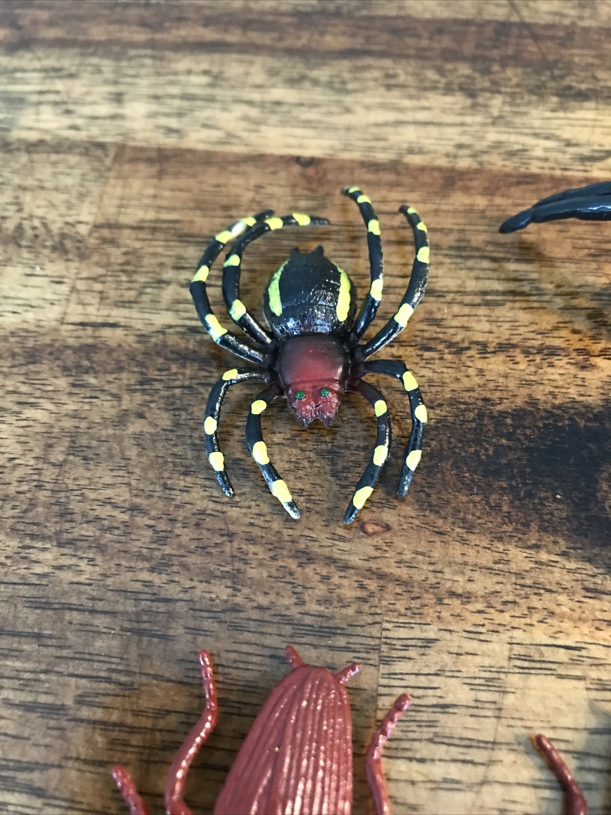 VTG Rubber Insect Bug Spider Beetles lot Figure Toy Educational Play