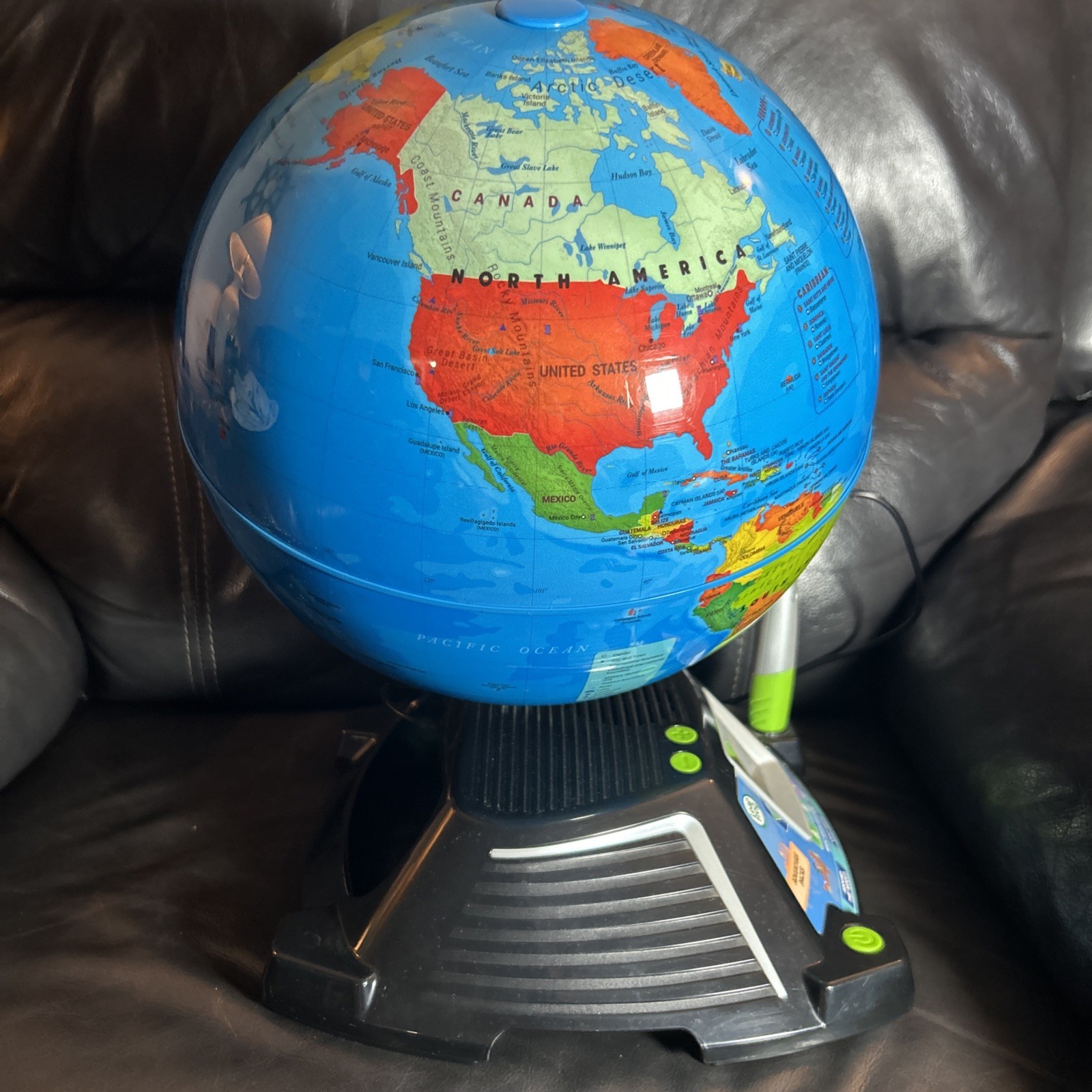 Leapfrog BBC Magic Adventures World Globe (Tested, Works) 2.8 Inch Screen