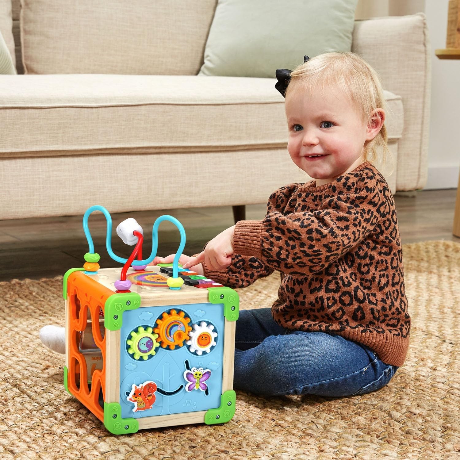 LeapFrog Touch & Learn Wooden Activity Cube (English Version)