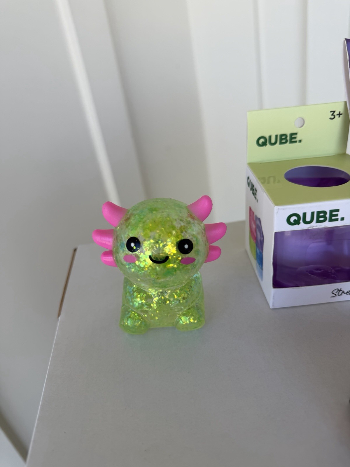 NeeDoh Blue Nice Ice Baby Purple Qube Squish Axolotl Taba Fluff Squeeze