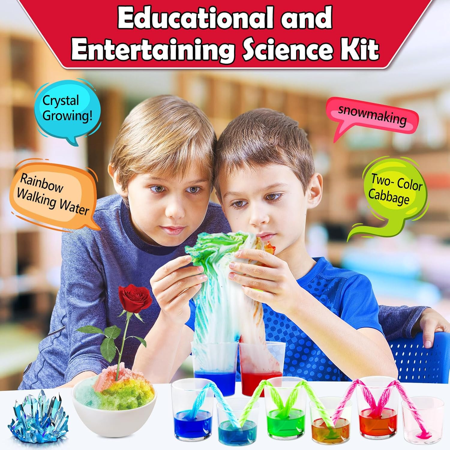 UNGLINGA 210 Experiments Science Kit for Kids, Boys Girls Birthday Toys Gifts Id