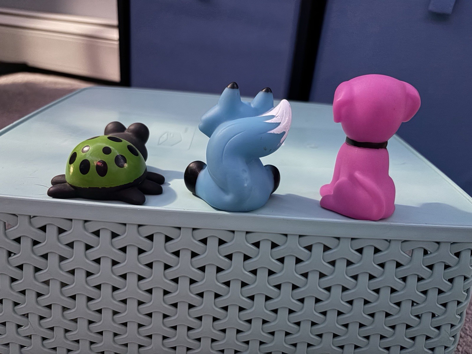 Random Set Of Seven Rubber Animals Squirt Bath Toy
