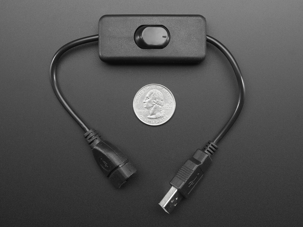 USB Power Only Cable with Switch – A/MicroB