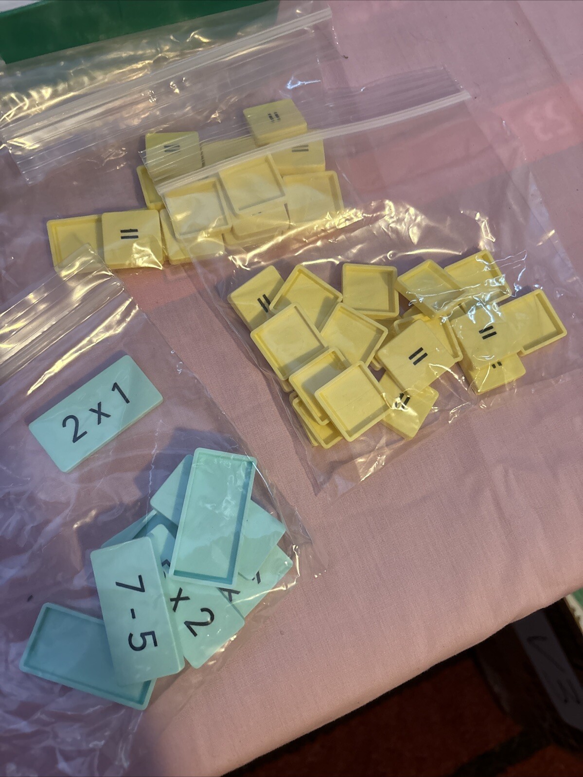 Lakeshore Smart Kids MATCHMATICS Game 80 Equation Tiles and 40 Equal Signs USED
