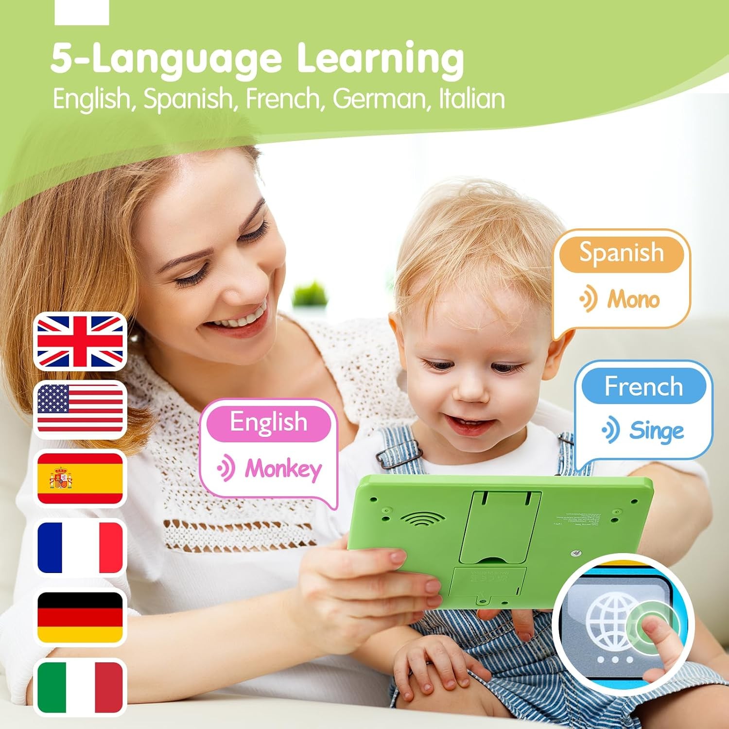 Educational Tablet Learning Pad Electronic Interactive Toy for Kids Toddlers