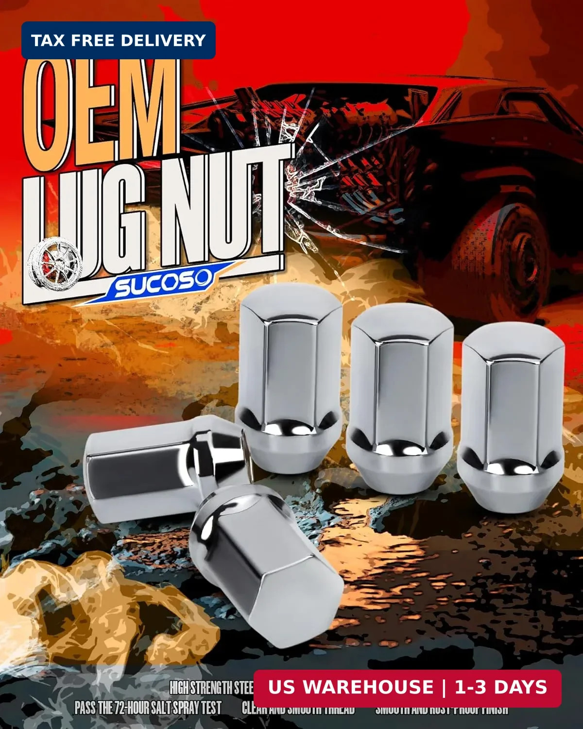 M14x1.5 Lug Nuts Replacement for 1999-2017 Chevy Silverado 1500, 2012-2022 Ram 1