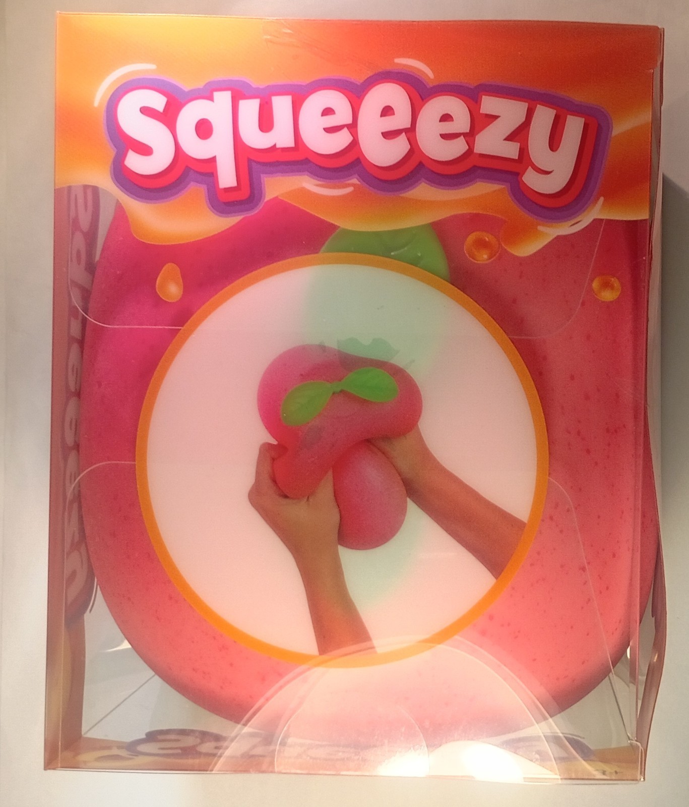 Squeezy Peach Ball Squish Squishy Stress Reliever Fidget Toy New In Pack