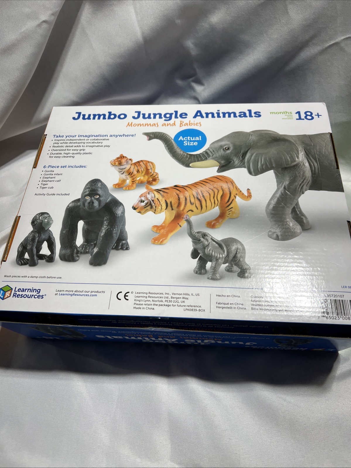 Learning Resources Jumbo Jungle Animals Mommas and Babies – Set of 6, Include…