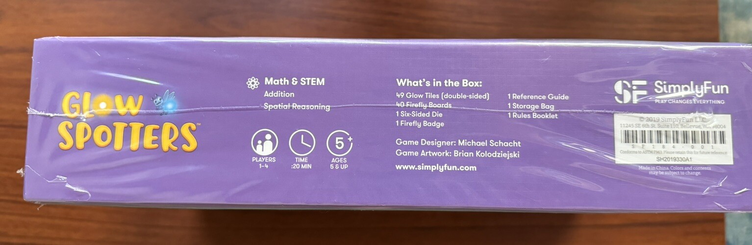 Glow Spotters. Simply Fun. Math & STEM Game for Kids 5 & Up Brand New Sealed