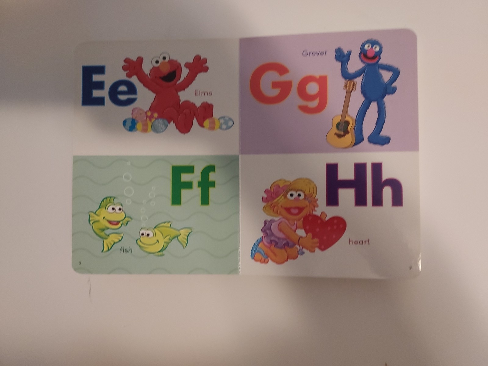 Tag Or LeapReader Junior Book 1 2 3 Sesame Street Big Bird First Book of Letter