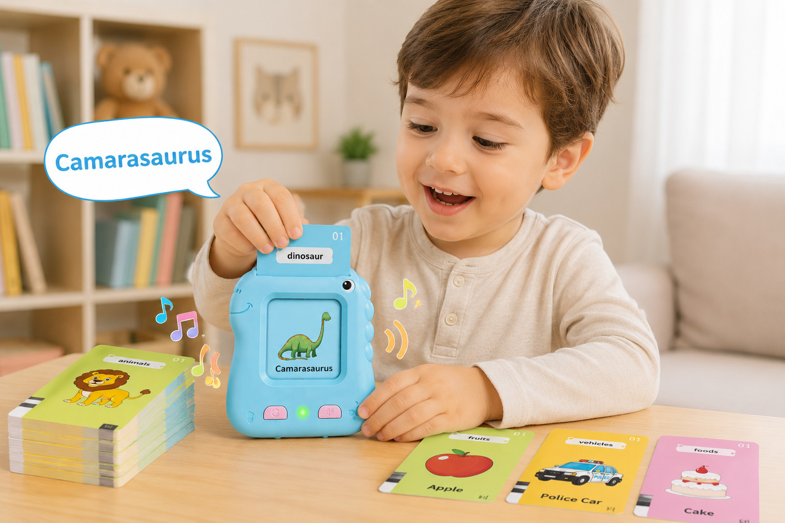 Talking Flash Cards for Toddlers 224 Sight Words Montessori Learning Toys Ages 2