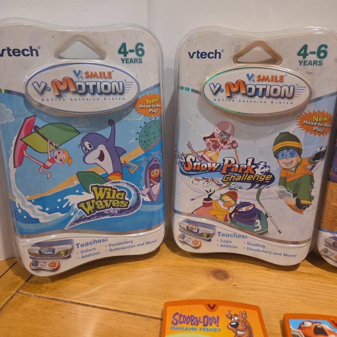 V-TEK V-Smile V Motion Game Lot 9 Games 4 NEW 5 Pre-owned TESTED