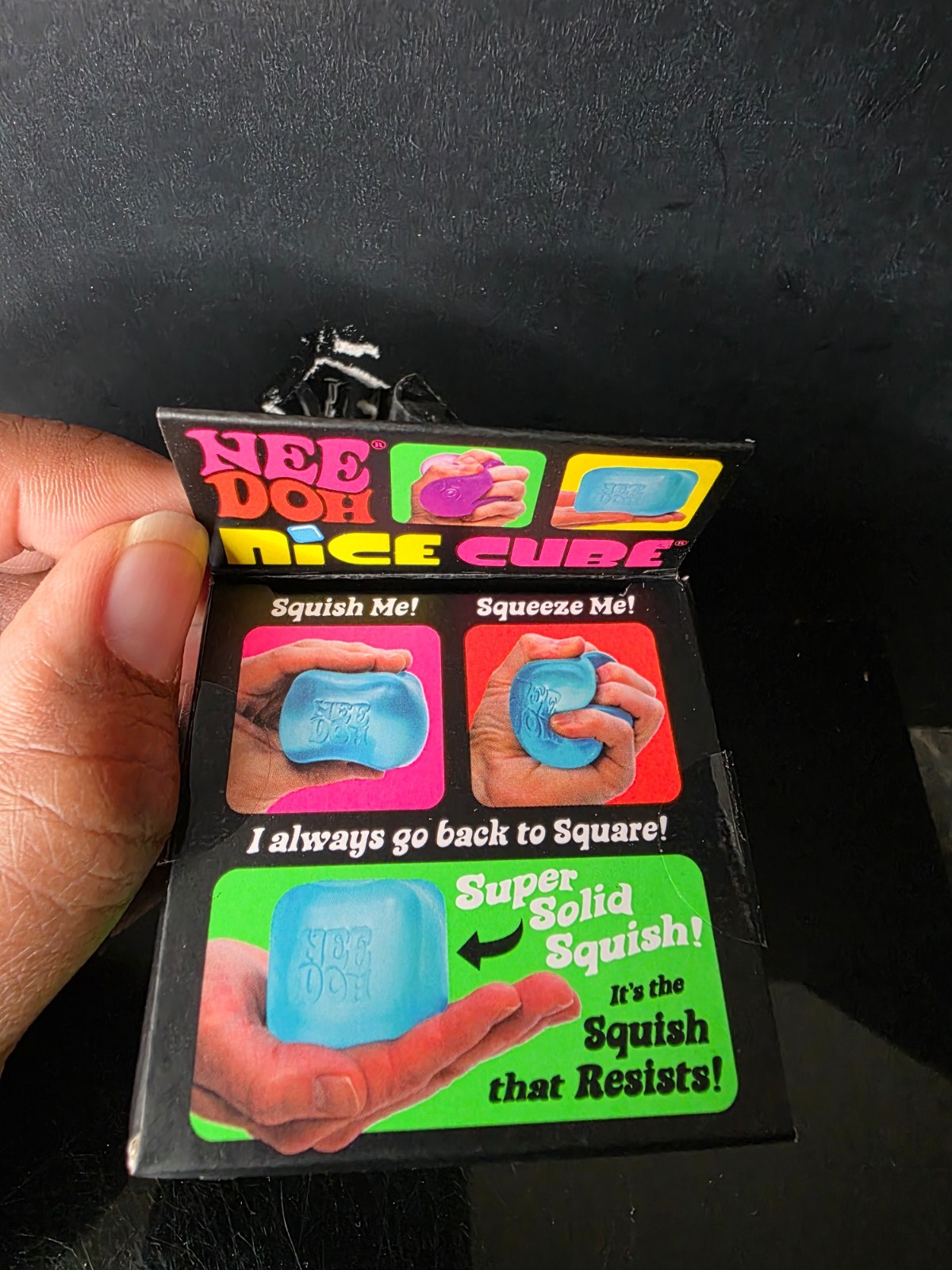 Needoh Nice Cube Pink -Sensory Squeeze Toy with Super Solid Squish – 2.25″ Cube