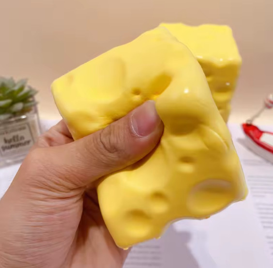 Squeeezy Cheese – Cheese Squishy Toy, Stress Relief Sensory Fun Toys
