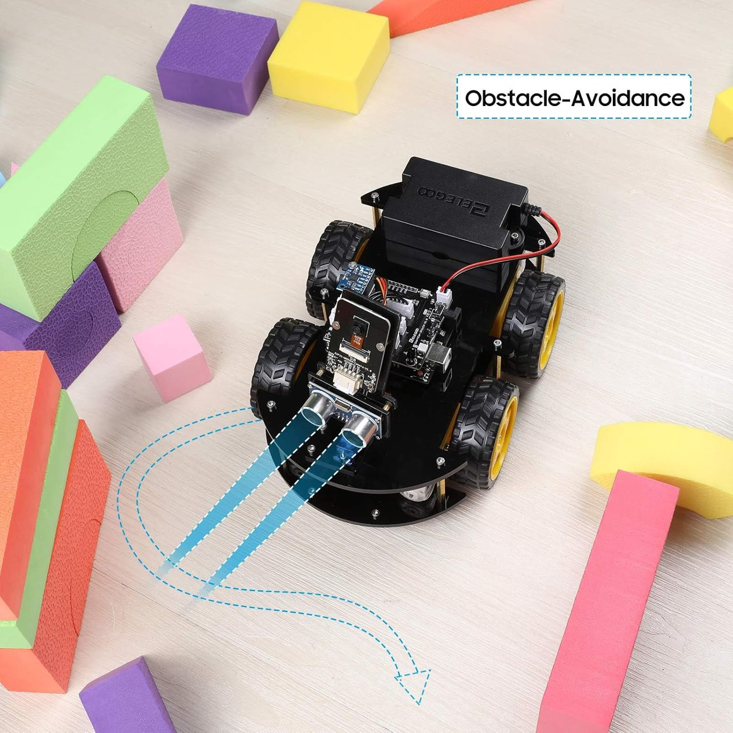 ELEGOO UNO R3 Smart Robot Car Kit V4 STEM Robotics & Coding for Kids & Teens