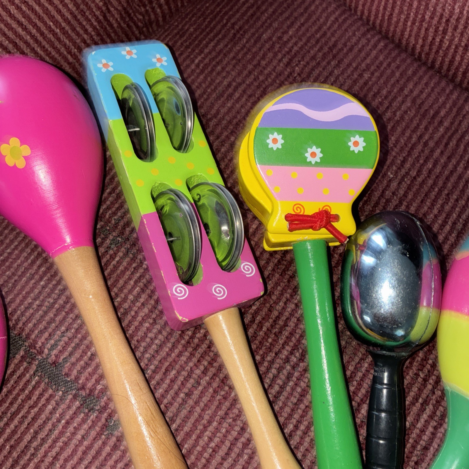 Toy Lot Musical Rhythm Instruments Preschool Daycare Wooden Toy Lot