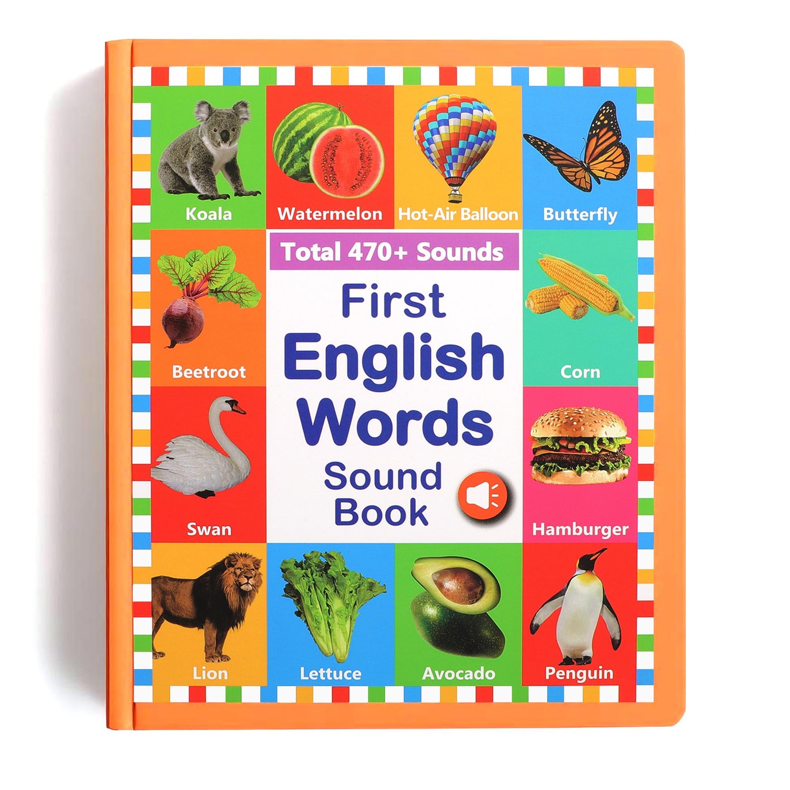 My First English Words Sound Book for Kids Ages 3-6, Interactive Toddler Book…