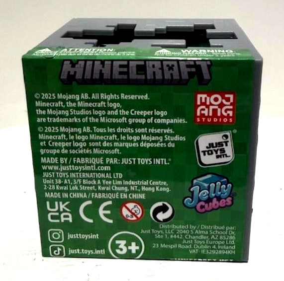 MINECRAFT Jelly Cubes – Green Viral Squishy – New-Fast