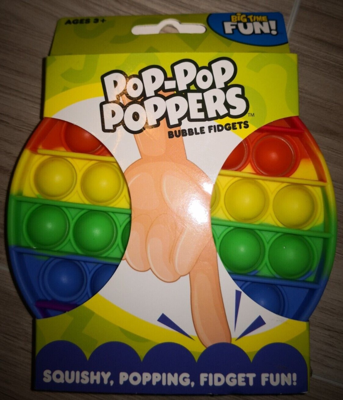 Brand New Pop-Pop Poppers Bubble Fidget Toy From Big Time Fun Multi-Color