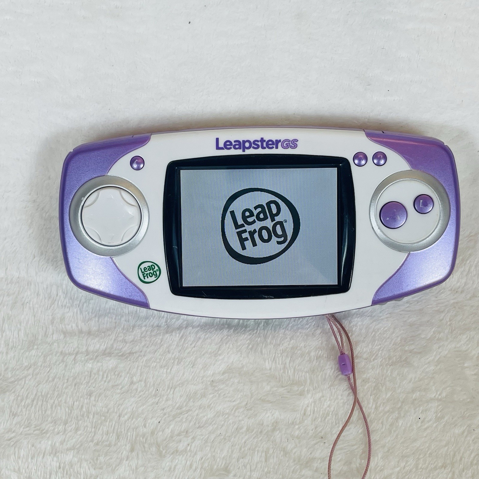 LEAPFROG LEAPSTER GS Purple Game Console W/ 1 Game Tested & Working