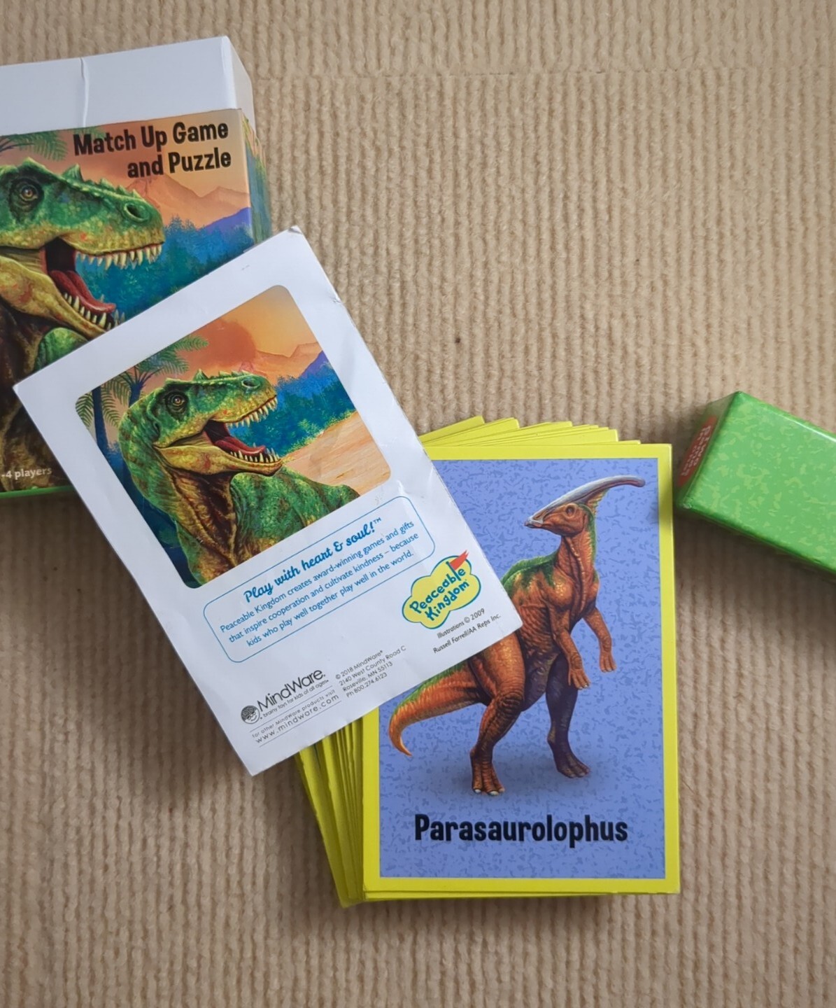 Peaceable Kingdom Dinosaur Match Up Game And Puzzle For Ages 2 – 6