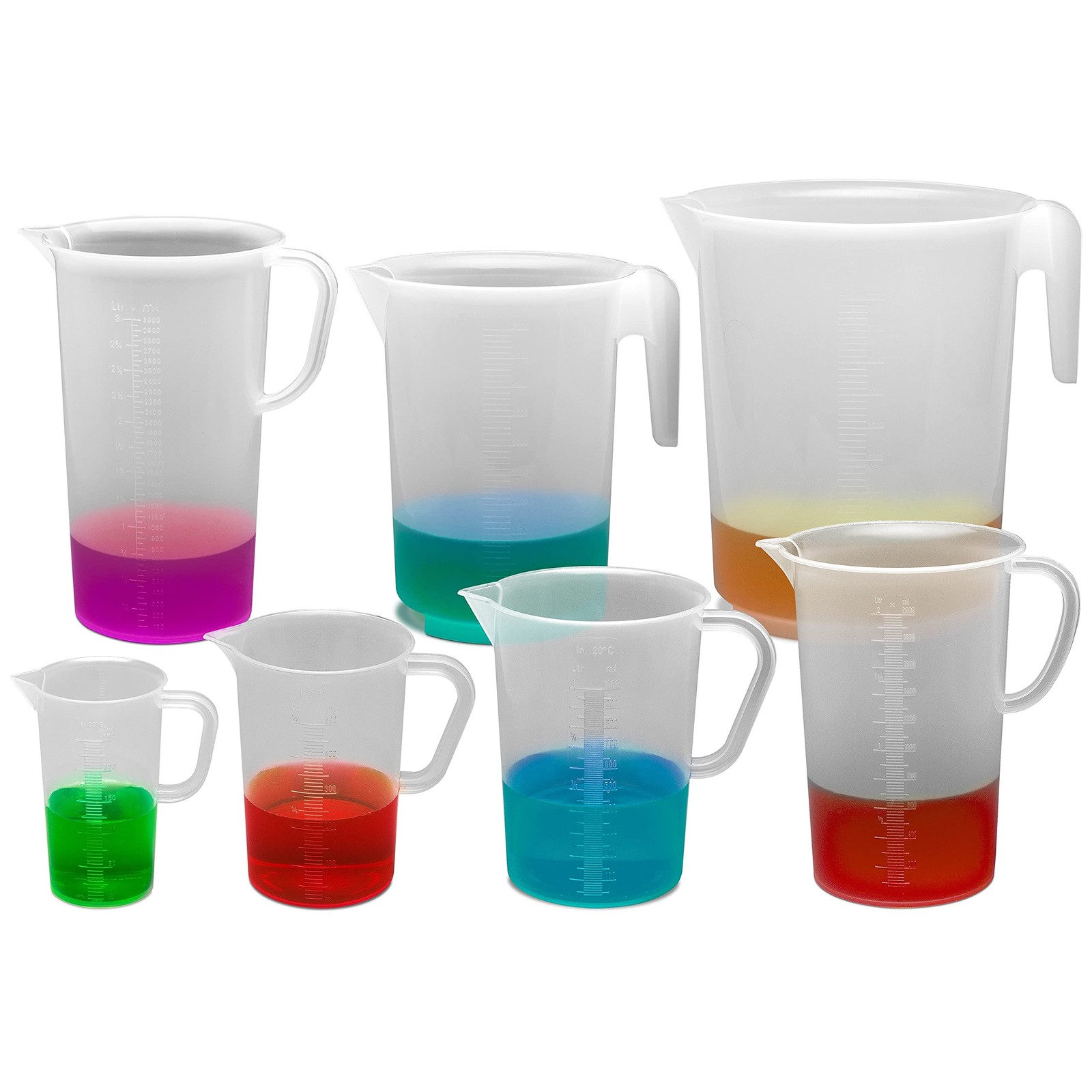 SP Bel-Art Tall Form 1000ml Polypropylene Graduated 33.8 Ounces, White