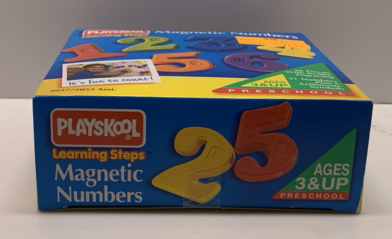 Playskool 1995 Refrigerator Magnets 31 Numbers 5 Arithmetic Symbols Braille NEW